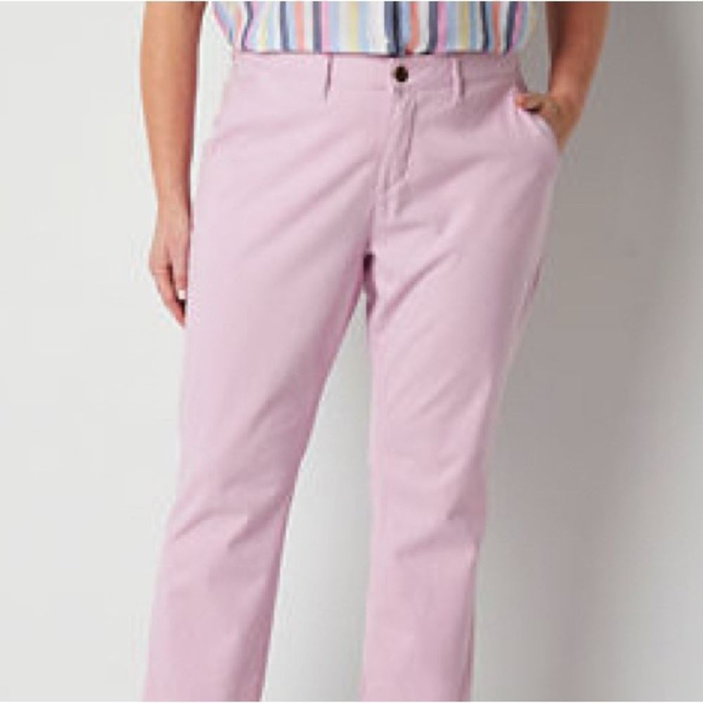 St. John’s Bay Women's Plus Relaxed Fit Chinos